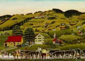MANSER Albert Alpfahrt Bei Appenzell Mit Dorf Schlatt MANSER Albert Alpfahrt Bei Appenzell Mit Dorf Schlatt