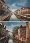 MANTEGANI Eugenio Veduta Del Naviglio MANTEGANI Eugenio Veduta Del Naviglio