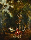 MANZONI Pietro A Horseman With Dogs MANZONI Pietro A Horseman With Dogs