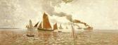 MARCEL-CLÉMENT Amédée Julien Bateaux De Pêche, Voiles Déployées MARCEL-CLÉMENT Amédée Julien Bateaux De Pêche, Voiles Déployées