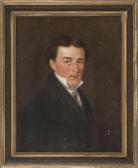 MARCELLUS HENTZ NICHOLAS Portrait Of Russell Sturgis At 19 Years Old MARCELLUS HENTZ NICHOLAS Portrait Of Russell Sturgis At 19 Years Old