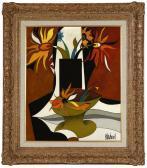 MARCHAND Philippe Abstract Floral Still Life With Sunflowers MARCHAND Philippe Abstract Floral Still Life With Sunflowers