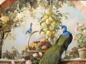 Marchiori Carlos A Still Life With A Basket Of Fruit And A Peacock Resting On A Balustrade Marchiori Carlos A Still Life With A Basket Of Fruit And A Peacock Resting On A Balustrade