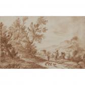 Marco Ricci A Wooded Landscape With Shepherds On A Country Path Marco Ricci A Wooded Landscape With Shepherds On A Country Path
