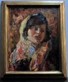 MARCOLONGO A. Ragazza Con Foulard MARCOLONGO A. Ragazza Con Foulard