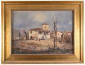 MARCON Giorgio Landscape With Rural Houses MARCON Giorgio Landscape With Rural Houses