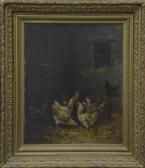 MARECHAL Charles Poules Dans Le Poulailler MARECHAL Charles Poules Dans Le Poulailler