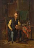 MARGARA G. Portrait Of A Man Seated At A Table MARGARA G. Portrait Of A Man Seated At A Table