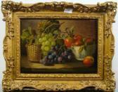MARGITSON Maria Still Life , Red And White Grapes And Fruit Upon A Table MARGITSON Maria Still Life , Red And White Grapes And Fruit Upon A Table