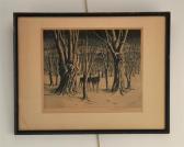 MARGOLISS L. Deer In Snowy Forest MARGOLISS L. Deer In Snowy Forest