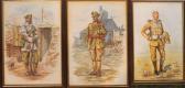 MARIAN R Wwi Soldier Standing Before Ruin MARIAN R Wwi Soldier Standing Before Ruin