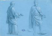 MARIANI Cesare Due Figure Panneggiate MARIANI Cesare Due Figure Panneggiate