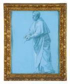 MARIANI Cesare Figura Panneggiata Con Lettera MARIANI Cesare Figura Panneggiata Con Lettera