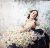 MARIANNI Florio Jeune Fille Aux Marguerites MARIANNI Florio Jeune Fille Aux Marguerites