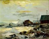 MARICH Gordon, Geza Fishing Hut On Rocky Coast MARICH Gordon, Geza Fishing Hut On Rocky Coast