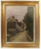 MARIE Jacques A Village Street At Evening MARIE Jacques A Village Street At Evening