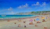 MARIN Gerald Beach Scene With Holiday Makers MARIN Gerald Beach Scene With Holiday Makers
