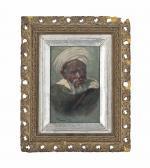 MARIN HIGUERO Enrique Portrait Of An Arab, Bust-length, In A White Turban MARIN HIGUERO Enrique Portrait Of An Arab, Bust-length, In A White Turban