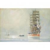 MARIN-MARIE Barque S'approchant D'un Deux Mts MARIN-MARIE Barque S'approchant D'un Deux Mts