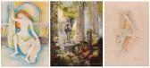 MARINO Marioluisa A Muse Seated And A Ballerina Resting MARINO Marioluisa A Muse Seated And A Ballerina Resting