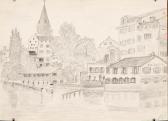 MARION G. "quai De Zürich Au Bord De La Limmat" MARION G. "quai De Zürich Au Bord De La Limmat"