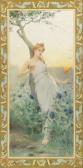 MARIOTON Jean Alfred A Maiden Among The Flowers MARIOTON Jean Alfred A Maiden Among The Flowers