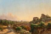 MARKO Karl II Die Brücke Am Alten Kastell Im Hintergrund Florenz MARKO Karl II Die Brücke Am Alten Kastell Im Hintergrund Florenz