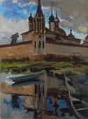 MARKOVICH IMKHANITSKY ALEXANDER Reflection Of Spaso-yakovlevsky Monastery, Rostov The Great MARKOVICH IMKHANITSKY ALEXANDER Reflection Of Spaso-yakovlevsky Monastery, Rostov The Great