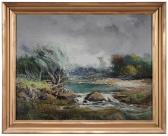 MARLATT H. Irving Landscape With River MARLATT H. Irving Landscape With River
