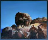 MARO Ernst Abendlandschaft Mit Zwei Schatten MARO Ernst Abendlandschaft Mit Zwei Schatten