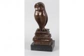 MAROCHETTI Christian Figure Suggesting An Owl On A Stack Of Books MAROCHETTI Christian Figure Suggesting An Owl On A Stack Of Books