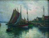 MARONIEZ Georges Philibert Dans Le Petit Port MARONIEZ Georges Philibert Dans Le Petit Port