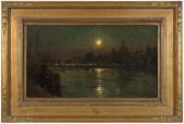 MARONIEZ Georges Philibert Moonlight On The Thames MARONIEZ Georges Philibert Moonlight On The Thames