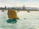 MARQUARD Otto Fischer Auf Dem Eise: Das Marienmünster Am Nordufer Der Insel Reichenau Im Bodensee MARQUARD Otto Fischer Auf Dem Eise: Das Marienmünster Am Nordufer Der Insel Reichenau Im Bodensee