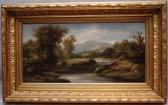 MARSHALL R. Mountain Landscape With River MARSHALL R. Mountain Landscape With River