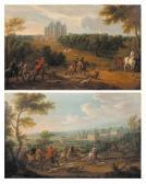 MARTIN DES BATAILLES Jean-Baptiste Chasse Aux Loups Près Du Château De Madrid Dans Le Bois De Boulogne MARTIN DES BATAILLES Jean-Baptiste Chasse Aux Loups Près Du Château De Madrid Dans Le Bois De Boulogne