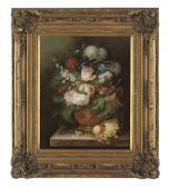 MARTIN Lizzie Edna Still Life With Flowers And Grapes MARTIN Lizzie Edna Still Life With Flowers And Grapes