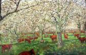 MARTIN Mary Cattle In A Spring Orchard MARTIN Mary Cattle In A Spring Orchard