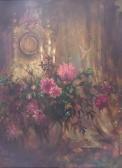 MARTIN Robert Still-life With Clock- MARTIN Robert Still-life With Clock-