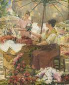 MARTIN-SAUVAIGO Charles Le Marché Aux Fleurs De Nice MARTIN-SAUVAIGO Charles Le Marché Aux Fleurs De Nice