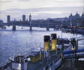 MARTINEAU Luke T.s. Queen Mary Berthed On The North Embankment MARTINEAU Luke T.s. Queen Mary Berthed On The North Embankment