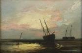 MARTINI B. Shipping On Shore Line At Dusk MARTINI B. Shipping On Shore Line At Dusk