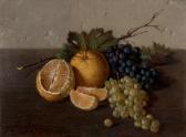 MARTINI R. Nature Morte Aux Oranges Et Aux Raisins MARTINI R. Nature Morte Aux Oranges Et Aux Raisins