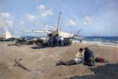 MAS Y FONDEVILLA Arcadio Fisherfolk On The Beach MAS Y FONDEVILLA Arcadio Fisherfolk On The Beach
