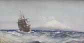 Mason Frank H Shipping Off The Italian Coast With Mount Etna Beyond Mason Frank H Shipping Off The Italian Coast With Mount Etna Beyond