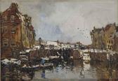 MASTENBROEK van Johann Hendrik Sluisje Bij Winter; A View Of Schiedam In Winter MASTENBROEK van Johann Hendrik Sluisje Bij Winter; A View Of Schiedam In Winter