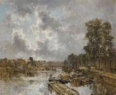 MASTENBROEK van Johann Hendrik Sun And Clouds A View Of The Nieuwe Haven, Rotterdam MASTENBROEK van Johann Hendrik Sun And Clouds A View Of The Nieuwe Haven, Rotterdam