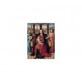 MASTER OF THE LEGEND OF SAINT LUCY The Virgin And Child Enthroned With Music-making Angels Before A Prospect Of Bruges MASTER OF THE LEGEND OF SAINT LUCY The Virgin And Child Enthroned With Music-making Angels Before A Prospect Of Bruges
