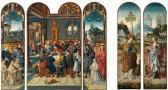 Master of the Pauw and Zas Altarpiece The Last Supper; Right Wing (interior) Patron And Saints; And (exterior) Saint Catherine; Left Wing (interior) Patrons And Saints; And (exterior) Saint Nicholas Master of the Pauw and Zas Altarpiece The Last Supper; Right Wing (interior) Patron And Saints; And (exterior) Saint Catherine; Left Wing (interior) Patrons And Saints; And (exterior) Saint Nicholas