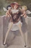 MATANIA J Girl With Cherubs MATANIA J Girl With Cherubs